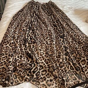 NEW WITH TAGS maxi cheetah print skirt